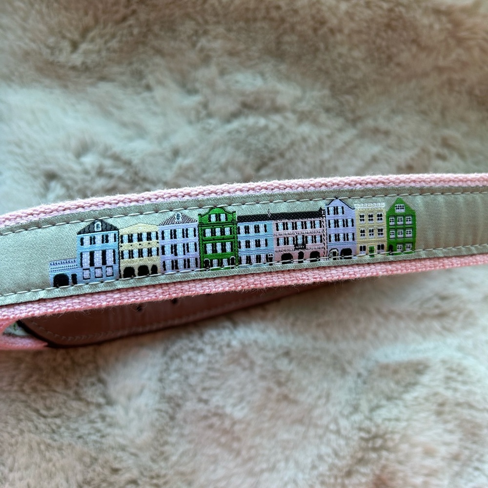 Colorful Cityscape Embroidered Belt